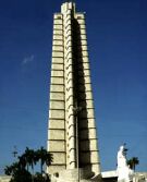 La Plaza de La Revolución en la zona de El Vedado