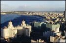 Vista aérea del Hotel Nacional en El Vedado en el centro de la ciudad de La Habana