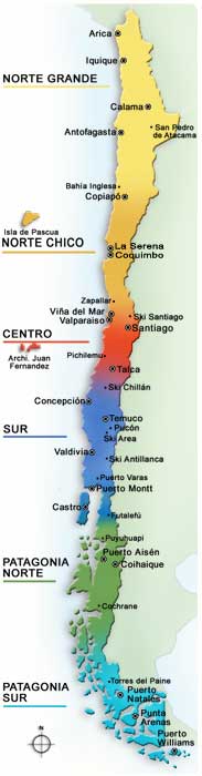 Maps and  Informations of Chile