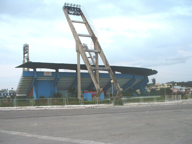 Gradas del Stadium de beisbol dentro de la Ciudad Deportiva. Dar Clic para ampliar la Foto