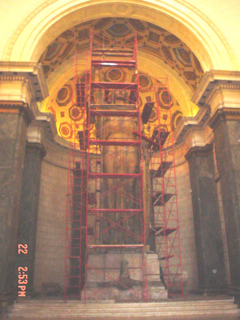 La Estatua de la República del Capitolio en restauración. Dar Clir para Ampliar la foto