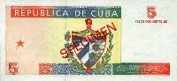 Reverso de Billete convertible de 5 CUC