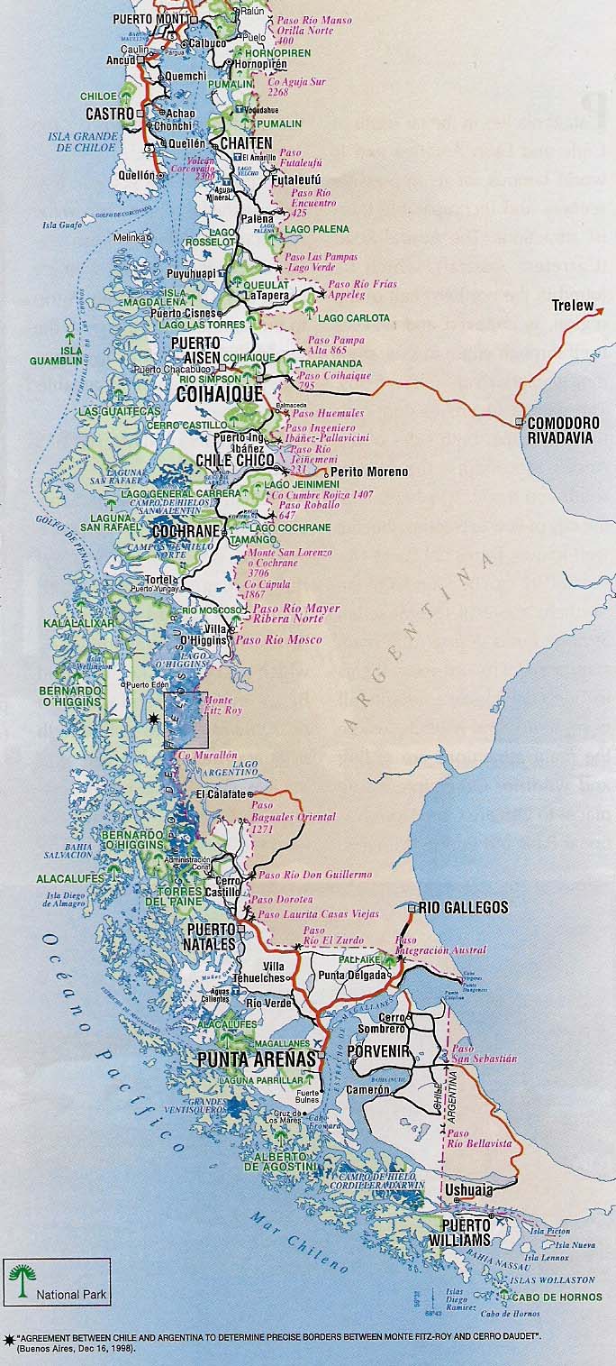 MAPA DE LA ZONA NORTE Chico Y CENTRO DE CHILE