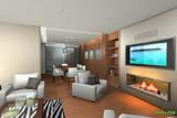 Animation of Interior of Modern House